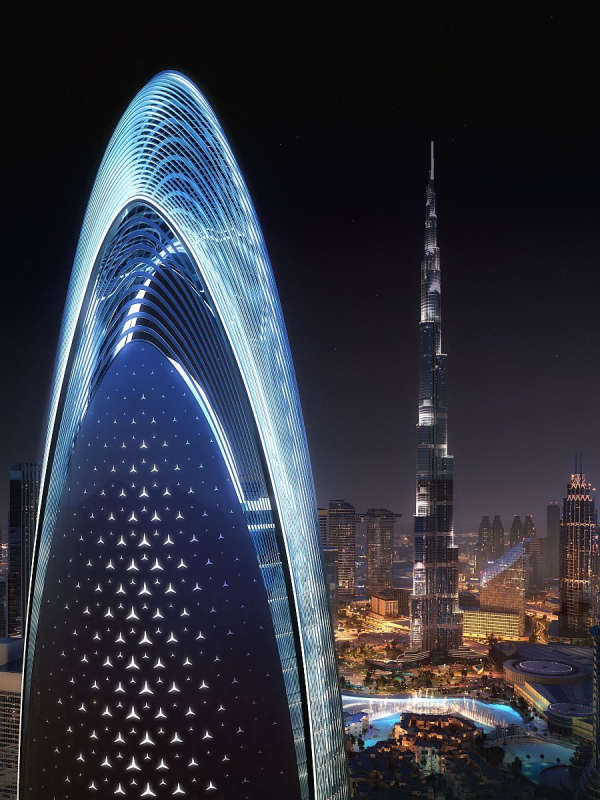 Downtown Dubai'de Burj Khalifa Manzaralı Mercedes-Benz Daireleri (2 Yatak Odalı)